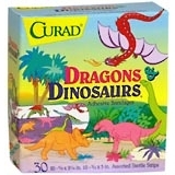 Curad Adhesive Bandages, Dragons & Dinosaurs, Assorted  - 30ea