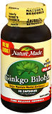 Nature's Resource Ginkgo Biloba, 120 mg Extract, Time Release Capsules  - 30ea