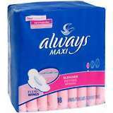 Always Maxi Pads Thin Regular Flexi-Wings 12X18 Pack - 18 EA