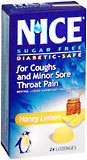 N'ICE Cough Suppressant/Oral Anesthetic, Sugar Free, Honey Lemon  - 24ea