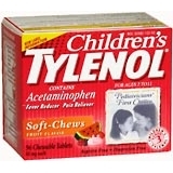 Tylenol Acetaminophen for Ages 2-11, Stage 3, 80 mg, Fruit, Soft-Chews Tablets, Value Pack  - 96ea