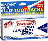 Dentemp's Oral Pain Relief Swabs - 8 Each