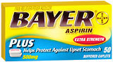 Bayer Aspirin Caplets Plus - 50 Caplets
