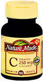 Nature Made Vitamin C 250 mg Tablets - 100 Tablets