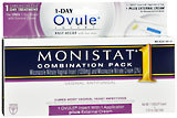 Monistat 1 Vaginal Antifungal, 1 Day Treatment, Combination Pack  - 1ea