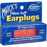 Mack's Pillow Soft Earplugs Hot Orange 2X2 Pack - 2 PR