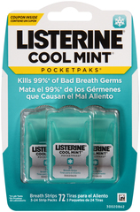 Listerine PocketPaks Cool Mint 6X72 Pack - 72 Each