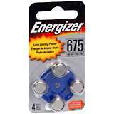 Energizer Hearing Aid Batteries 1.4 Volt Size 675 4-Pack - 4 EA