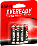 Eveready Super Heavy Duty Batteries AAA 4-Pack - 4 EA