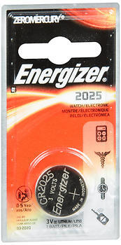 Energizer Watch Battery 3V ECR2025BP - 1 EA