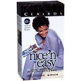 Nice 'n Easy Haircolor with Built-In Highlights, Level 3 Permanent, Natural Darkest Brown 121A  - 1ea