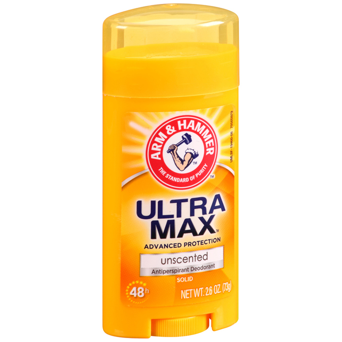 ARM & HAMMER ULTRAMAX Anti-Perspirant Deodorant Invisible Solid Unscented  -  2.6 OZ