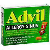 Advil Caplets Allergy Sinus - 10 Caplets