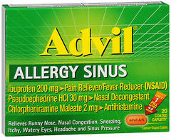 Advil Caplets Allergy Sinus - 20 Caplets
