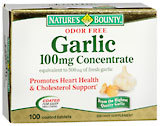 Nature's Bounty Garlic Capsules Odor Free - 100 Tablets