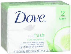 Dove Cool Moisture Bars 2-Pack 4.25-Ounce Bars - 8.5 OZ