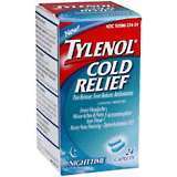 TYLENOL Cold Relief Caplets Nighttime - 24 CP