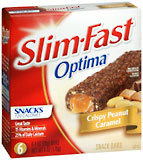Slim-Fast Snacks Optima Bars 6-Pack 1-Ounce Bars Crispy Peanut Caramel - 6 EA