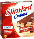 Slim-Fast Snacks Optima Bars 6-Pack 1-Ounce Bars Chocolate Peanut Nougat - 6 EA