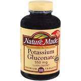Nature Made Potassium Gluconate 550 mg Tablets - 500 Tablets