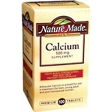 Nature Made Calcium 500 mg Tablets - 100 Tablets