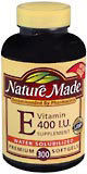 Nature Made Vitamin E 400 IU Softgels Water Soluble - 300 Caplets