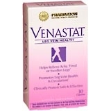 Venastat Leg Health Dietary Supplement, Capsules  - 30ea