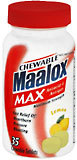Maalox Antacid, Maximum Strength, Chewable Tablets, Lemon  - 35ea
