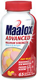 Maalox Antacid & Antigas, Maximum Strength, Assorted Fruit, Quick Dissolve Tablets  - 65ea