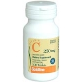 Goldline Vitamin C 250 mg Tablets Ascorbic Acid - 100 Tab