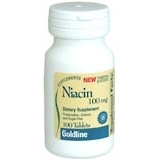 Goldline Niacin 100 mg Tablets - 100 Tab