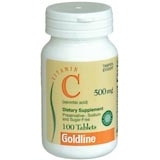 Goldline Vitamin C 500 mg Tablets Ascorbic Acid - 100 Tab