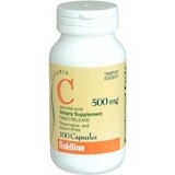 Goldline Vitamin C 500 mg Capsules Ascorbic Acid Timed-Release - 100 Caps