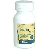 Goldline Niacin 50 mg Tablets - 100 Tab
