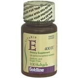 Goldline Vitamin E 400 IU Softgels DL-Alpha Tocopheryl Acetate - 100 Caps