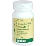 Goldline Naturals B Complex With Vitamin B-12 Tablets - 100 Tab
