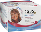 Olay Daily Facials Cleansing Cloths Refill Normal/Dry - 30 Each.