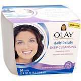 Olay Daily Facials Cleansing Cloths Normal/Oily - 30 Each