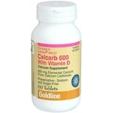 Goldline Calcarb 600 With Vitamin D Tablets - 60 Tab