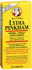 Lydia Pinkham Herbal Tablets - 150 Tablets