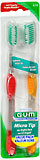 GUM Micro Tip Toothbrushes Soft/Full Value Pack - 2 EA
