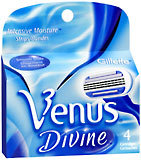 Gillette For Women Venus Divine Cartridges 4-Pack - 4 EA