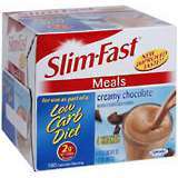 Slim-Fast Meals Low Carb Shakes 4-Pack 11-Ounce Cans Creamy Chocolate - 44 OZ