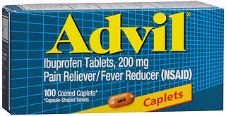 Advil Ibuprofen, 200 mg, Coated Caplets  - 100ea