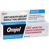 Orajel Dry Mouth Moisturizing Toothpaste, Sugar Free, Fresh Mint  - 4.5oz
