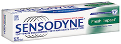 Sensodyne Toothpaste for Sensitive Teeth and Cavity Prevention with Fluoride Plus Whitening, Maximum Strength  - 4oz