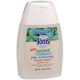 Tom's of Maine Natural Anticavity Plus Whitening Fluoride Toothpaste Liquid Gel Peppermint - 4.58 OZ