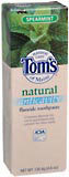 Tom's of Maine Natural Anticavity Fluoride Toothpaste Spearmint  -  4.6 OZ