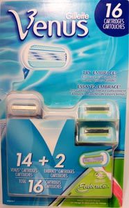 Gillette Venus 14 Cartridges + 2 Embrace Cartridges
