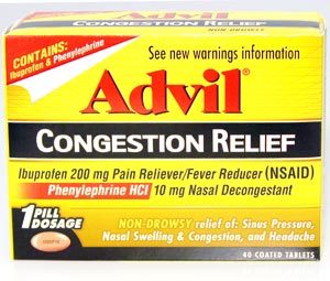 Advil Congestion Relief - 40 coated Tablets